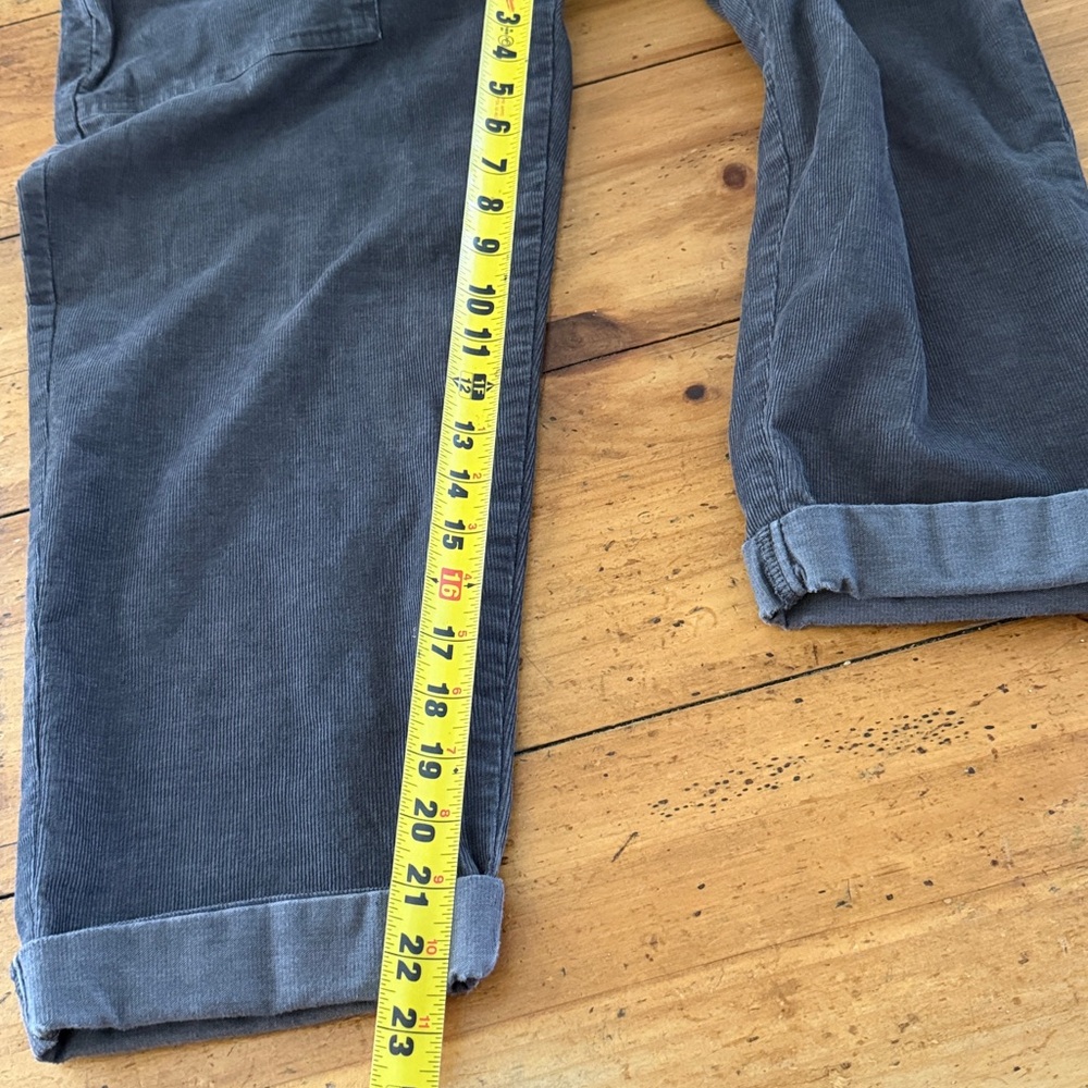AERIE Corduroy overalls size S charcoal grey color - Picture 9 of 10